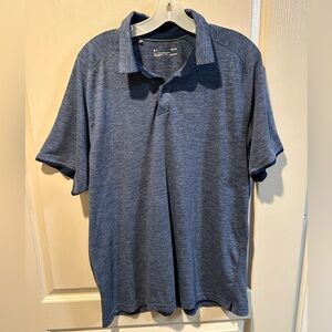 Blue Under Armour Golf Polo